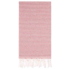 4 Red Towels - 100% Turkish Cotton Beach Bath Towel - Citizens of the Beach